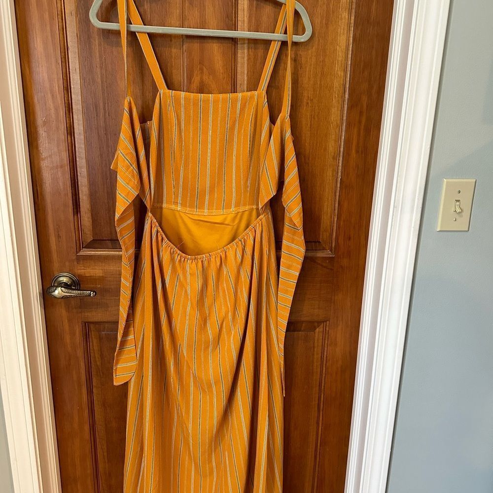 Potters Pot Yellow Tie Back Dress - Picture 6 of 7